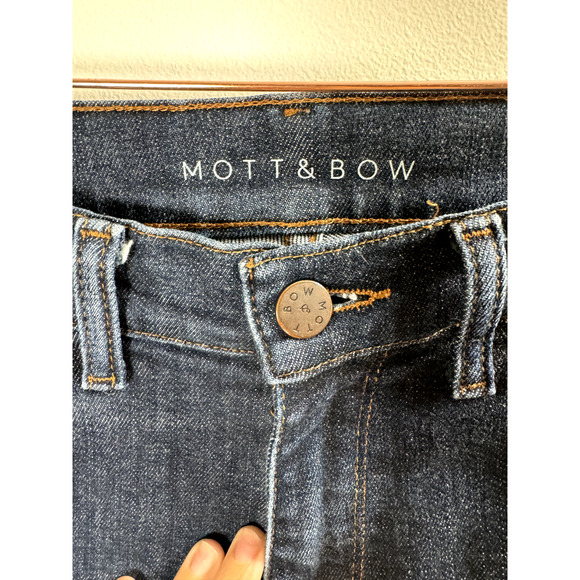 Mott & Bow Quality Classic Slim Wooster Stone Dark Wash 30x30 Jeans Retail $129 - Picture 3 of 9